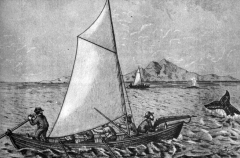 Охота на китов. Гравюра XIX века